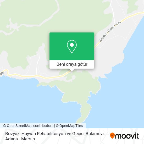 Bozyazı Hayvan Rehabilitasyon ve Geçici Bakımevi harita