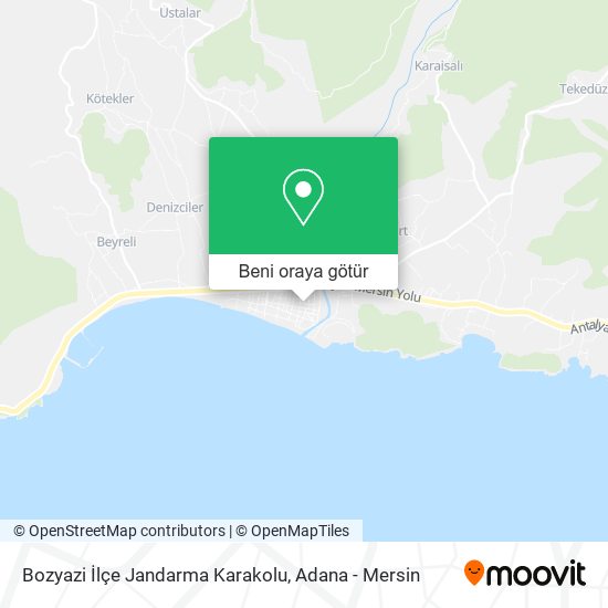 Bozyazi İlçe Jandarma Karakolu harita