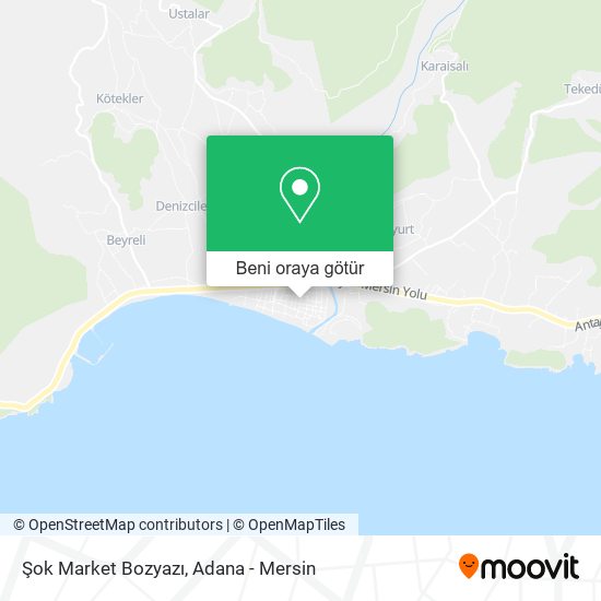 Şok Market Bozyazı harita