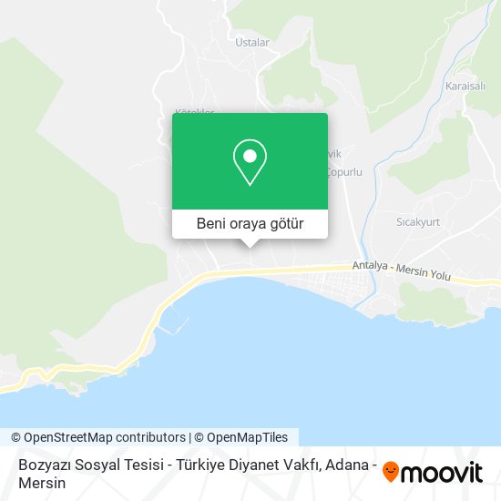 Bozyazı Sosyal Tesisi - Türkiye Diyanet Vakfı harita