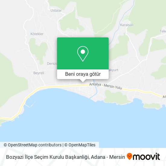 Bozyazi İlçe Seçim Kurulu Başkanliği harita