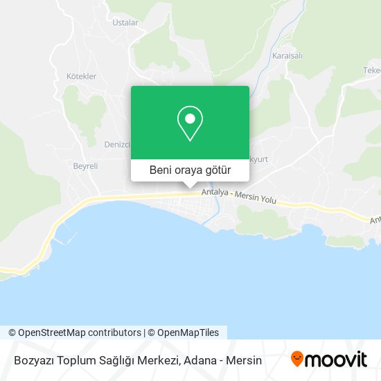 Bozyazı Toplum Sağlığı Merkezi harita