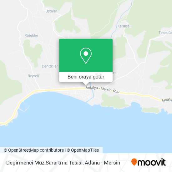 Değirmenci Muz Sarartma Tesisi harita