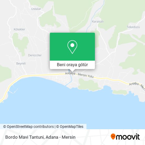 Bordo Mavi Tantuni harita