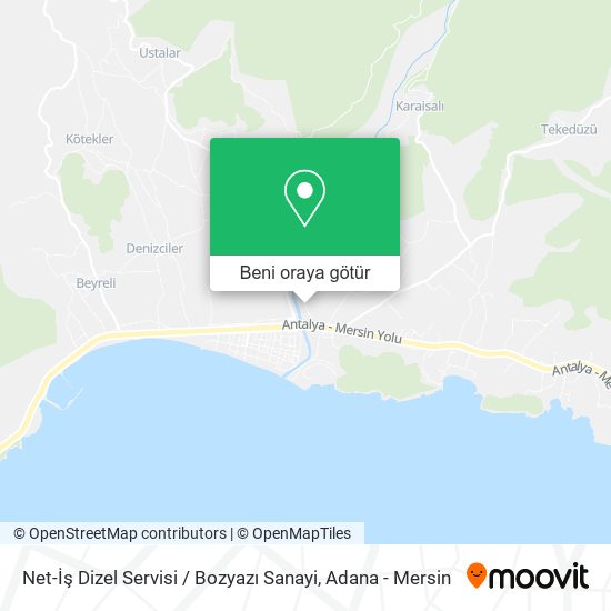 Net-İş Dizel Servisi / Bozyazı Sanayi harita