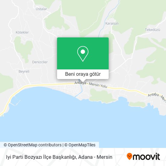 Iyi Parti Bozyazı İlçe Başkanlığı harita