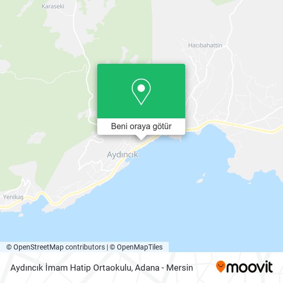 Aydıncık İmam Hatip Ortaokulu harita