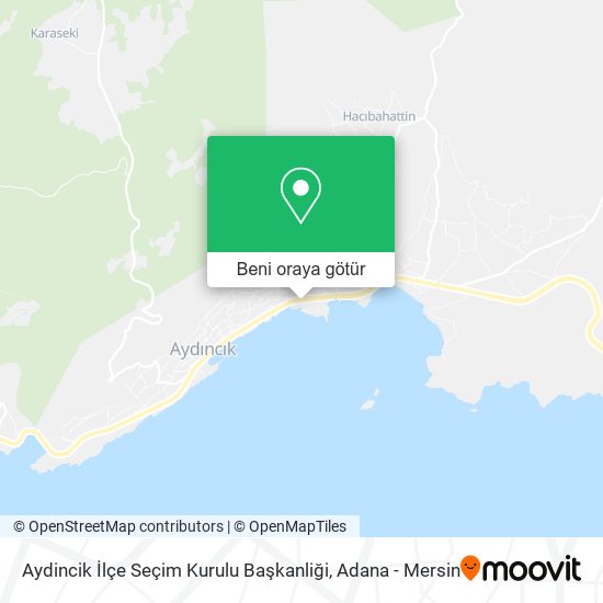 Aydincik İlçe Seçim Kurulu Başkanliği harita