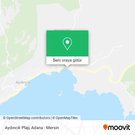 Aydıncık Plajı harita