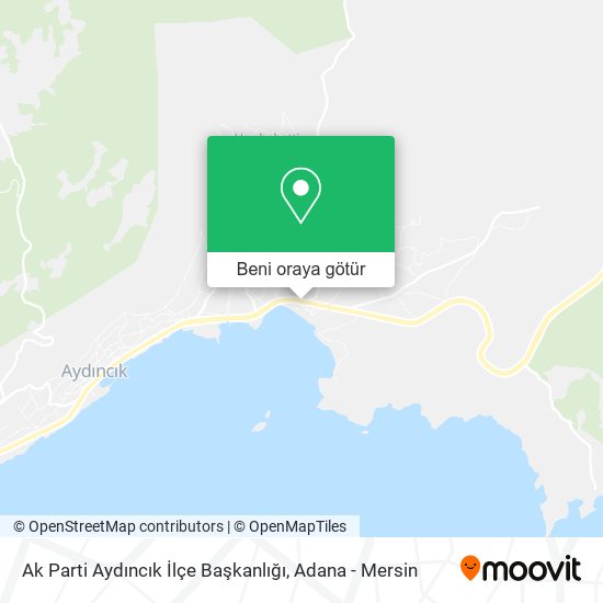Ak Parti Aydıncık İlçe Başkanlığı harita
