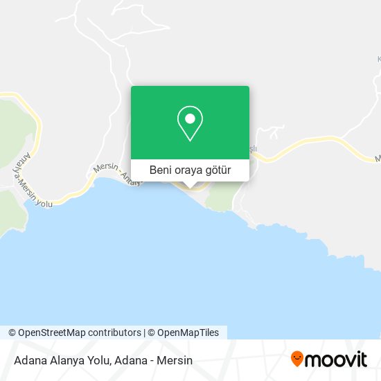 Adana Alanya Yolu harita