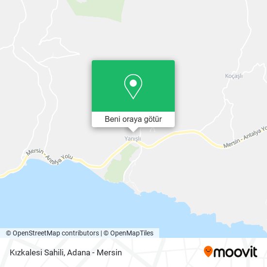 Kızkalesi Sahili harita