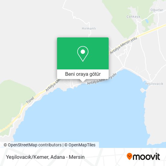 Yeşilovacık/Kemer harita
