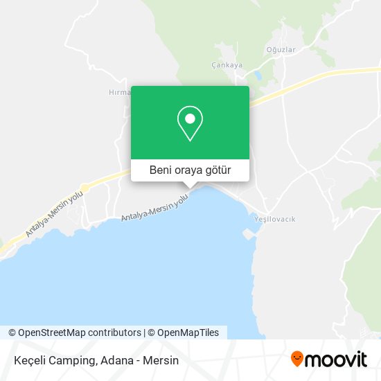 Keçeli Camping harita