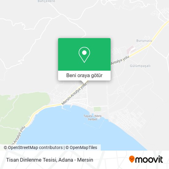 Tisan Dinlenme Tesisi harita