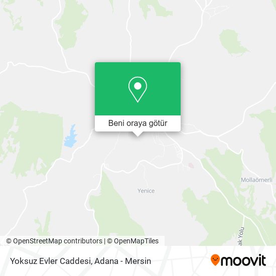 Yoksuz Evler Caddesi harita