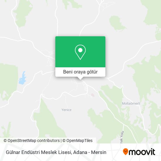 Gülnar Endüstri Meslek Lisesi harita