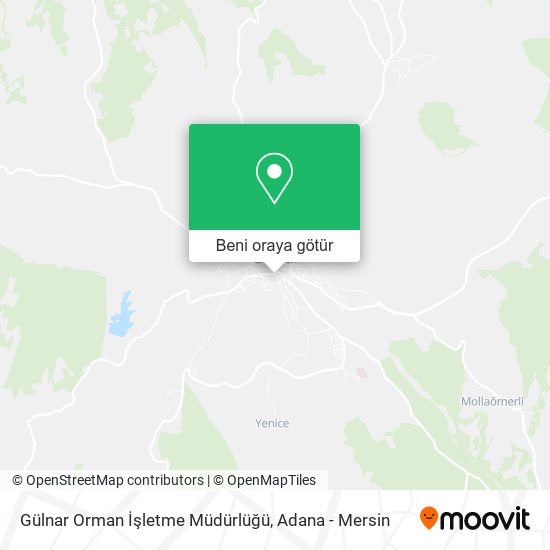 Gülnar Orman İşletme Müdürlüğü harita