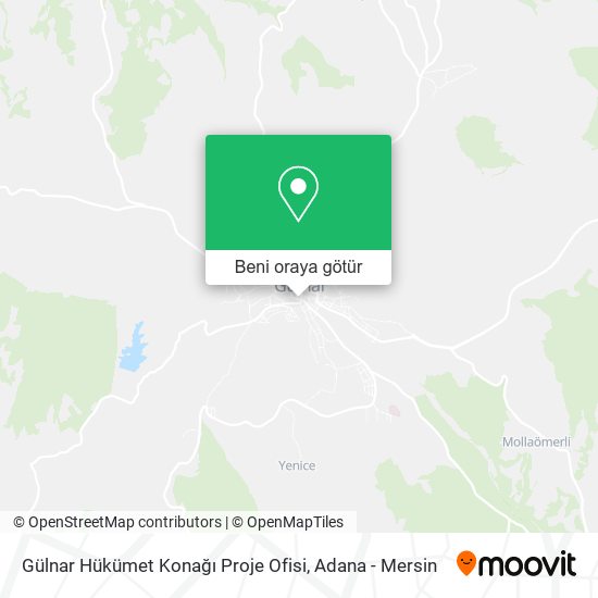 Gülnar Hükümet Konağı Proje Ofisi harita