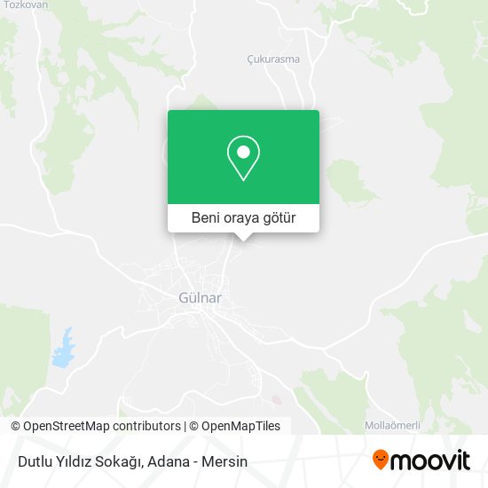 Dutlu Yıldız Sokağı harita