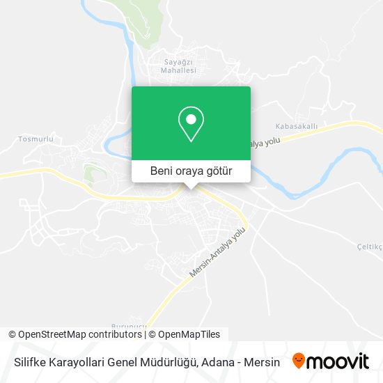 Silifke Karayollari Genel Müdürlüğü harita