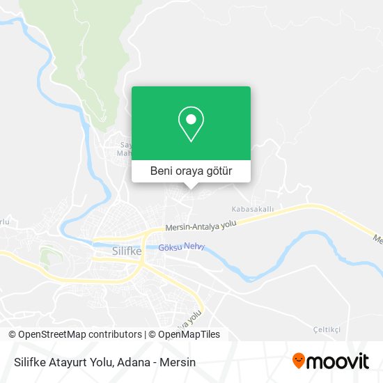 Silifke Atayurt Yolu harita