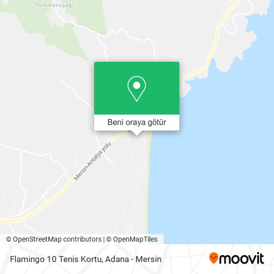 Flamingo 10 Tenis Kortu harita