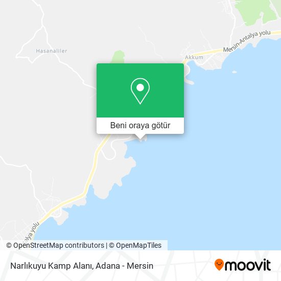 Narlıkuyu Kamp Alanı harita