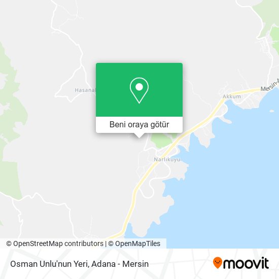 Osman Unlu'nun Yeri harita
