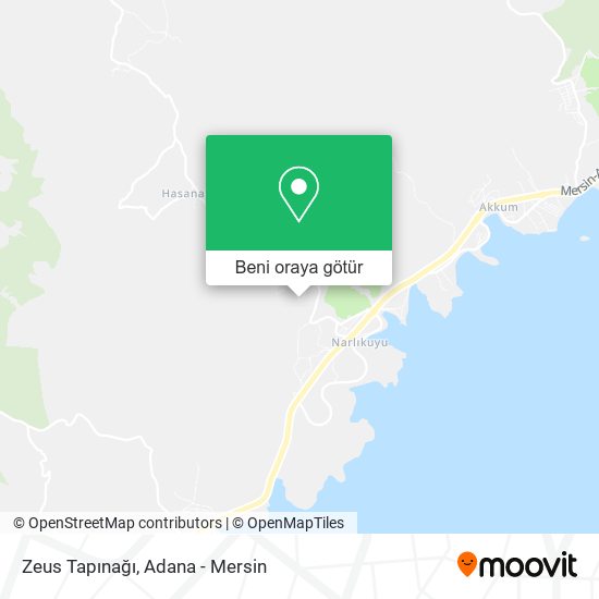 Zeus Tapınağı harita