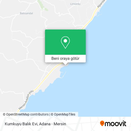 Kumkuyu Balık Evi harita