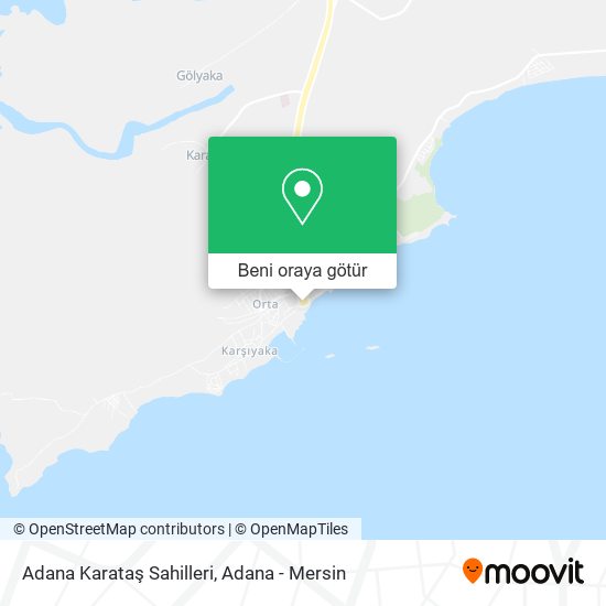 Adana Karataş Sahilleri harita
