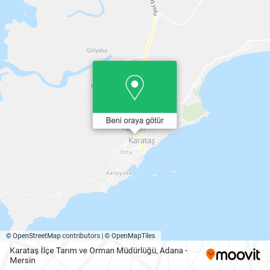 Karataş İlçe Tarım ve Orman Müdürlüğü harita