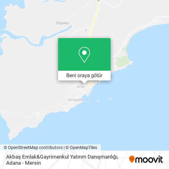 Akbaş Emlak&Gayrimenkul Yatırım Danışmanlığı harita