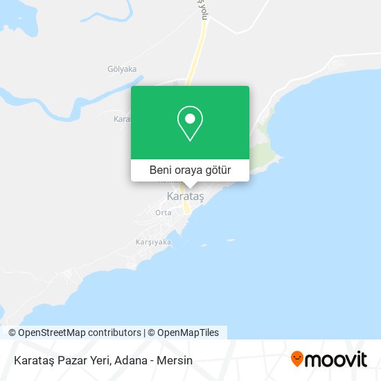 Karataş Pazar Yeri harita