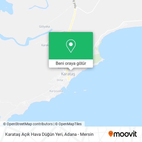 Karataş Açık Hava Düğün Yeri harita