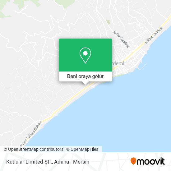 Kutlular Limited Şti. harita