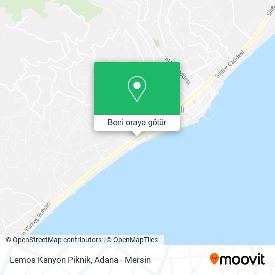 Lemos Kanyon Piknik harita