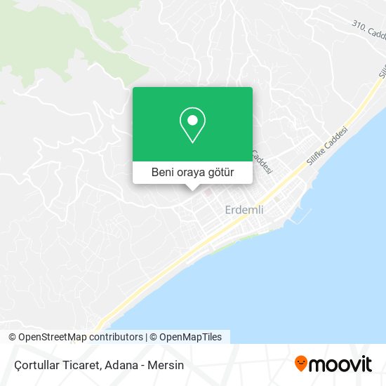Çortullar Ticaret harita