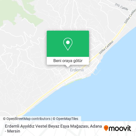 Erdemli Ayyıldız Vestel Beyaz Eşya Mağazası harita