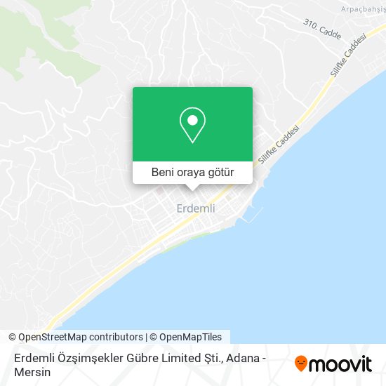 Erdemli Özşimşekler Gübre Limited Şti. harita