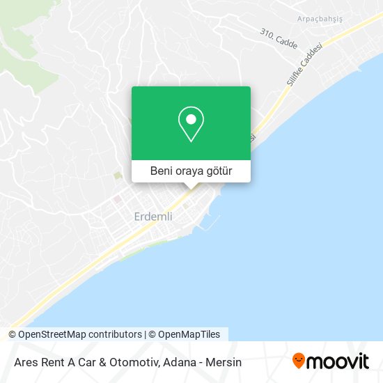 Ares Rent A Car & Otomotiv harita