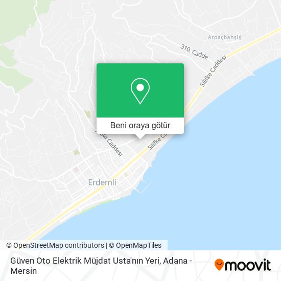 Güven Oto Elektrik Müjdat Usta'nın Yeri harita