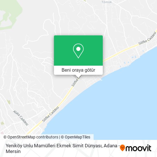 Yeniköy Unlu Mamülleri Ekmek Simit Dünyası harita