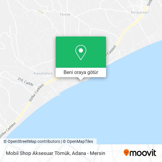 Mobil Shop Aksesuar Tömük harita