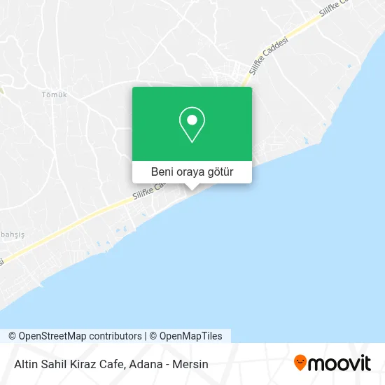 Altin Sahil Kiraz Cafe harita