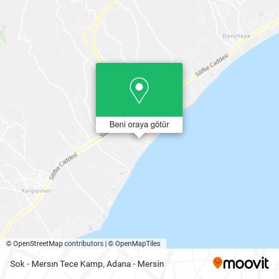 Sok - Mersın Tece Kamp harita