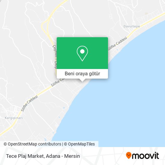 Tece Plaj Market harita