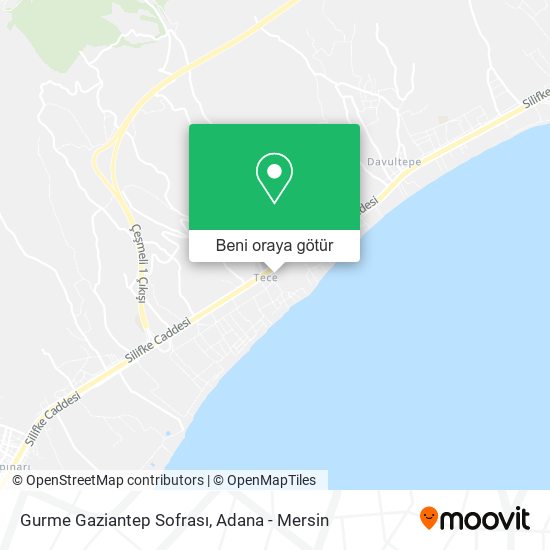 Gurme Gaziantep Sofrası harita