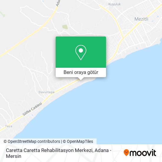 Caretta Caretta Rehabilitasyon Merkezi harita